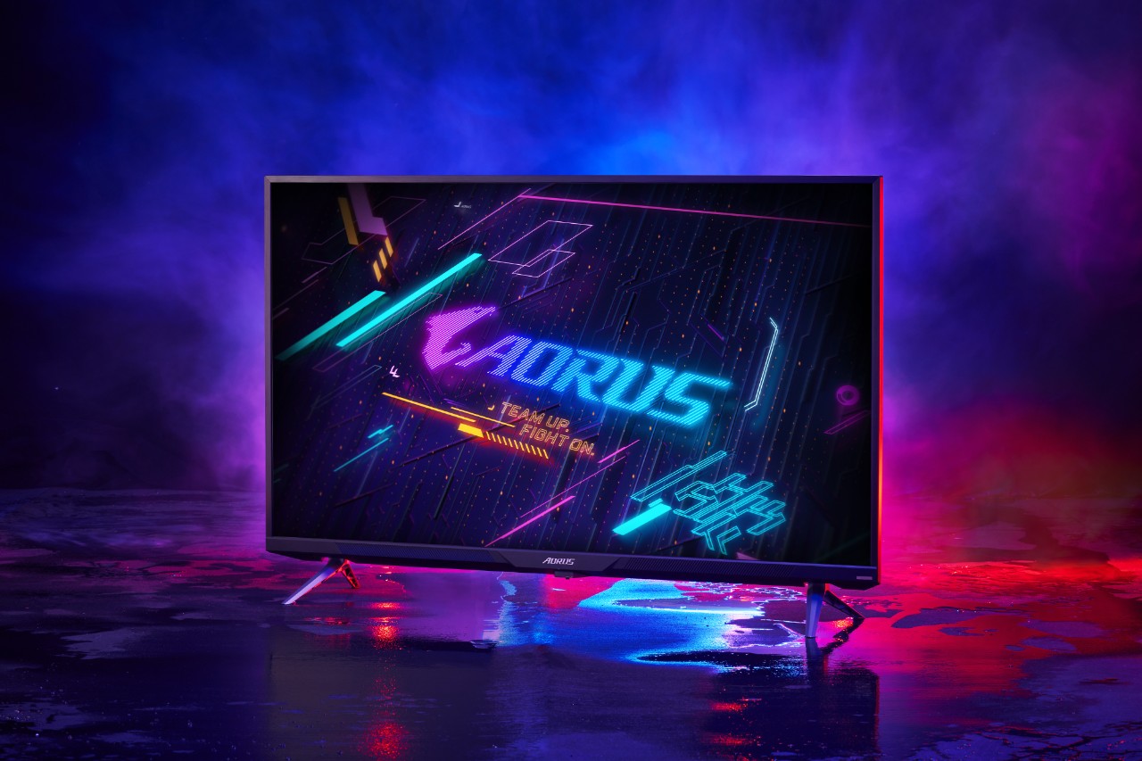 【圖8】AORUS 4K電競顯示器43吋(FV43U)能完美支援玩家的高階電競PC，以及PS5等次世代的家用主機